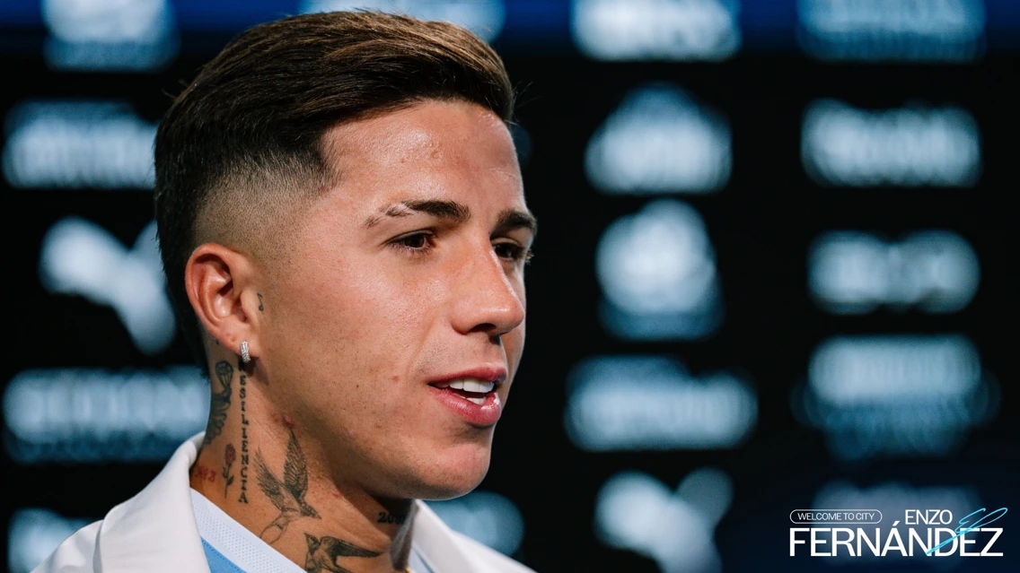 恩佐:一直梦想加盟曼城这样大的俱乐部,接到电话后没有丝毫犹豫 恩佐:一直梦想加盟曼城这样大的俱乐部,接到电话后没有丝毫犹豫