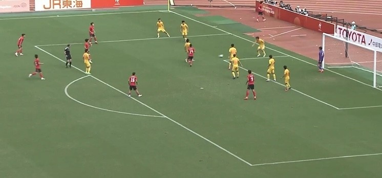半场-U23国足1-1韩国U23 王钰栋单刀破门毛伟杰献助攻徐彬送角球